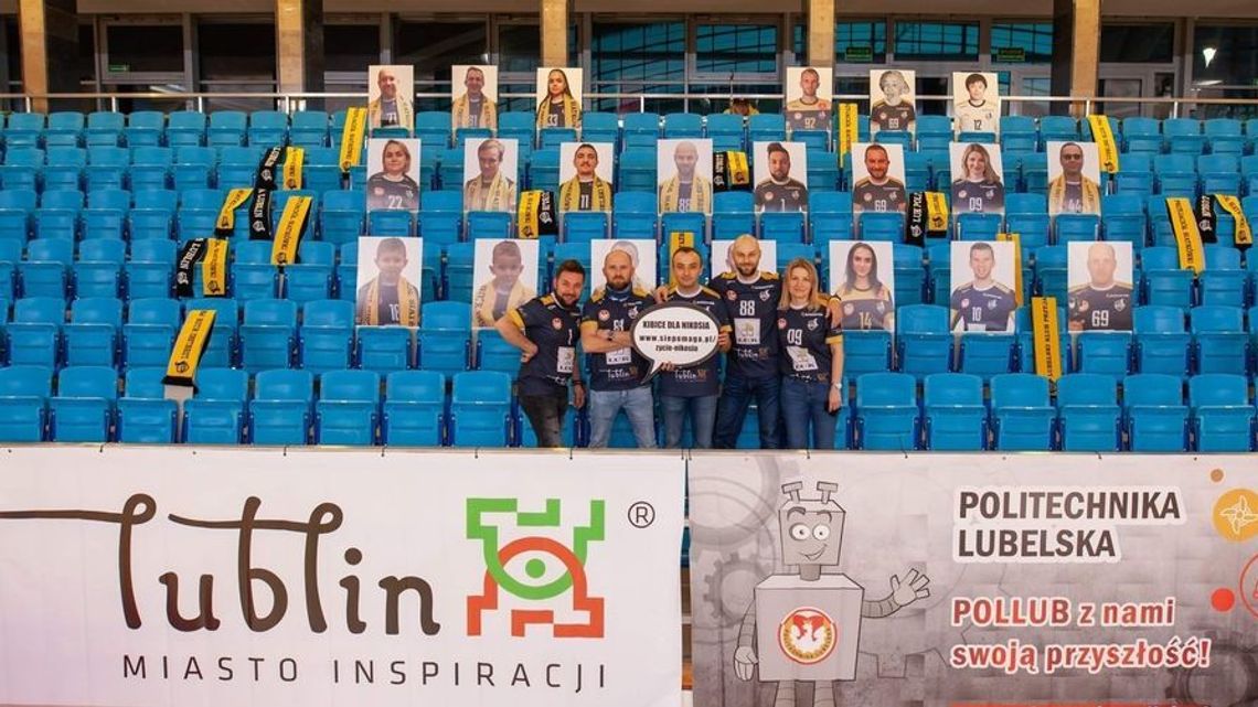 Fani LUK Politechniki Lubelskiej pomagają poprzez kibicowanie Fani LUK Politechniki Lubelskiej pomagają poprzez kibicowanie