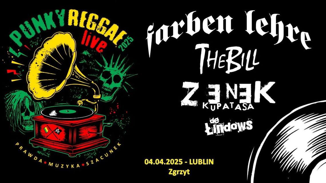 Farben Lehre, The Bill i Zenek Kupatasa zagrają w Zgrzycie