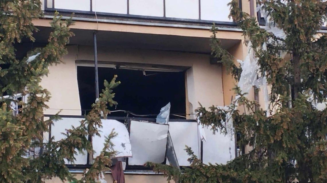 Fatalny wieczór w powiecie bialskim. W bloku wybuchła butla z gazem Fatalny wieczór w powiecie bialskim. W bloku wybuchła butla z gazem