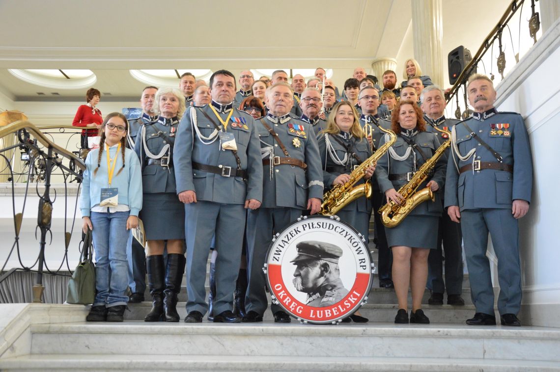 Członkowie Związku Piłsudczyków RP Okręg Lubelski podczas koncertu w Sejmie RP