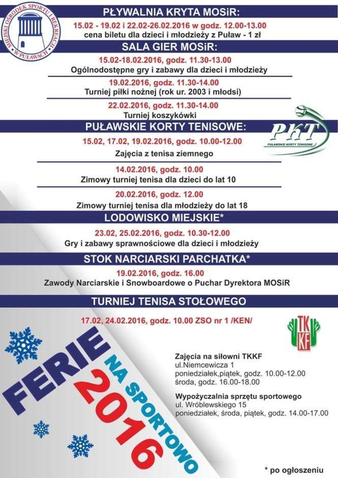 Ferie w Puławach. W bibliotece, na basenie albo zimowisku