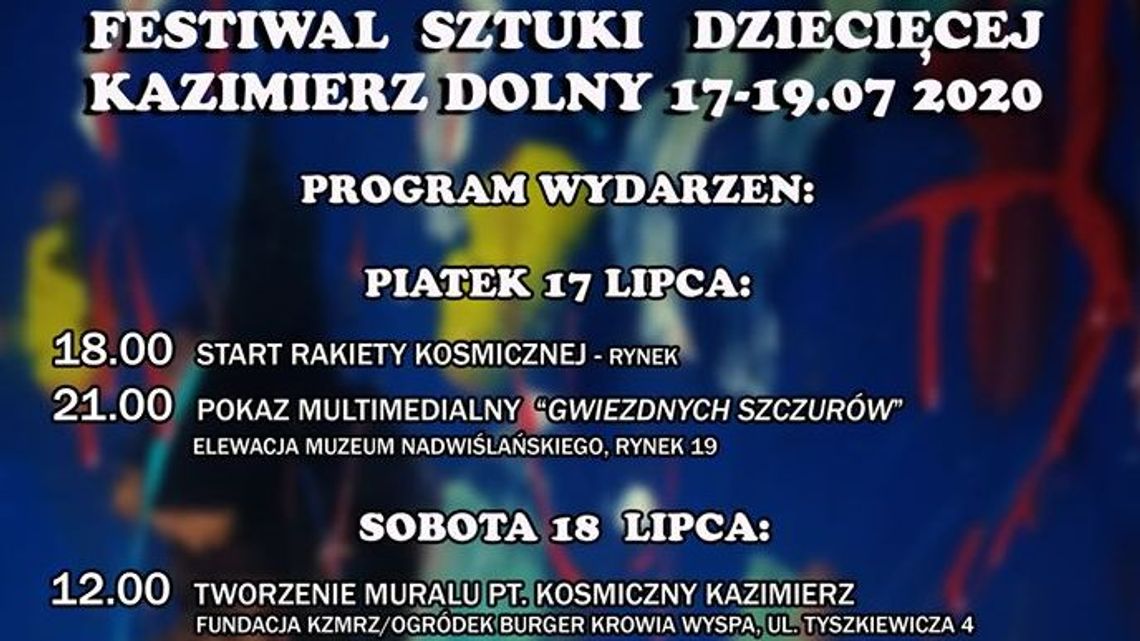 Festiwal Sztuki Dziecięcej w Kazimierzu Dolnym