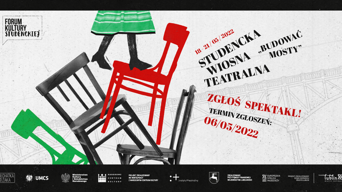 Festiwal wraca po niemal 50 latach! Trwają zgłoszenia do Studenckiej Wiosny Teatralnej Festiwal wraca po niemal 50 latach! Trwają zgłoszenia do Studenckiej Wiosny Teatralnej