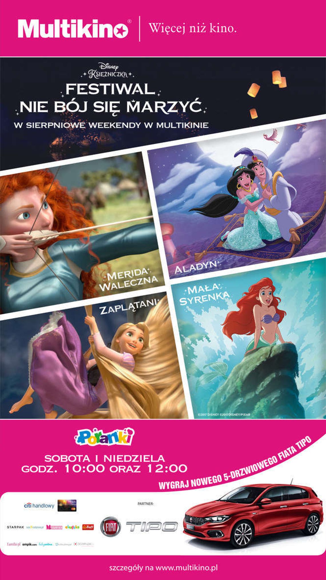 Festiwal z księżniczkami Disneya w Multikinie