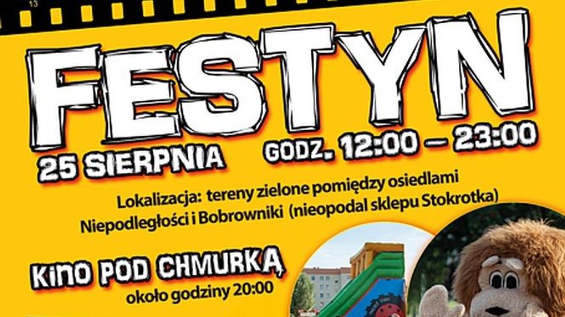 Festyn i kino pod chmurką w Łęcznej