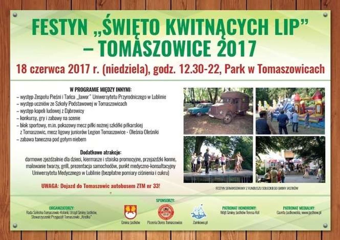 Festyn „Święto kwitnących lip” w Tomaszowicach