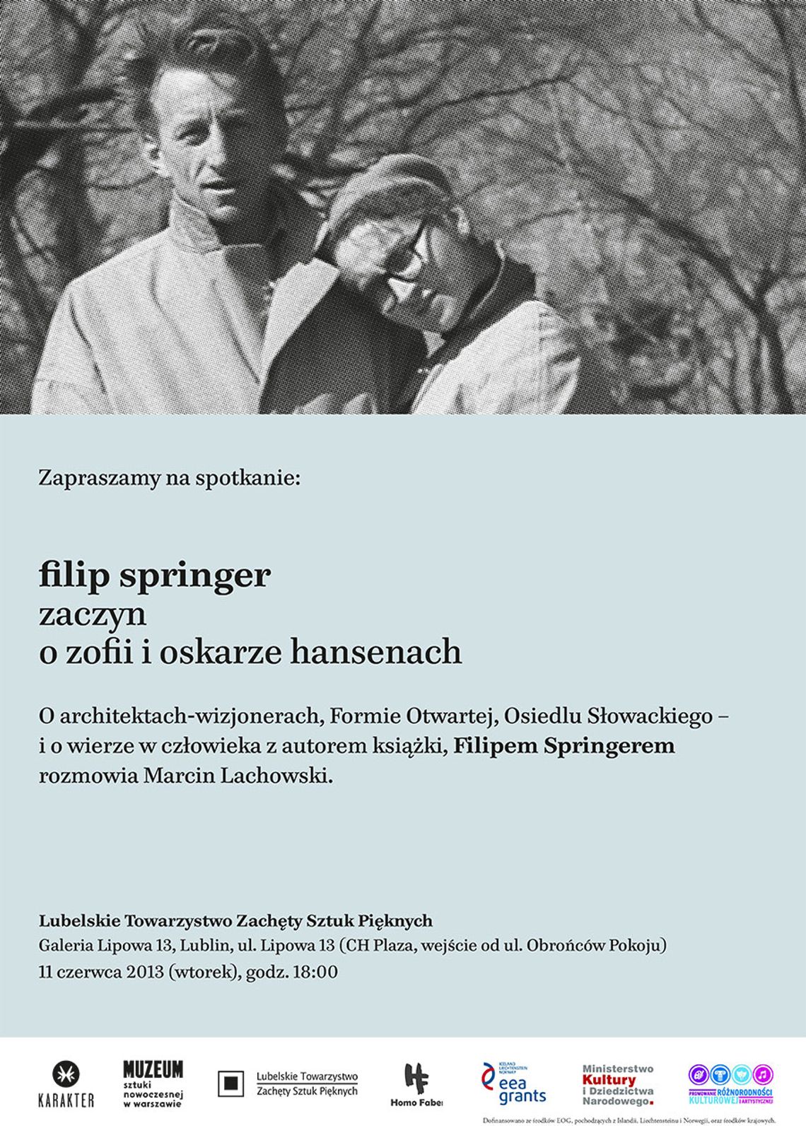 Filip Springer opowie o Hansenach