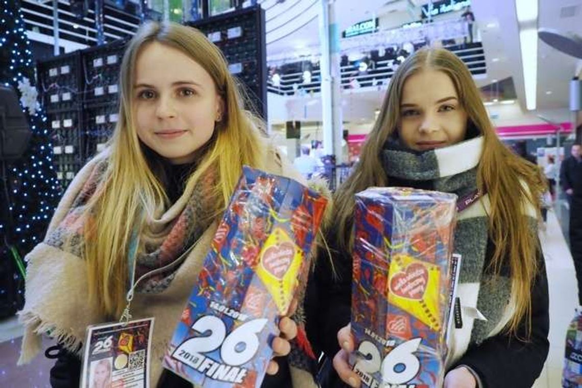 Finał WOŚP 2018 w Lublinie: Wolontariusze w galeriach Olimp i Felicity [zdjęcia]