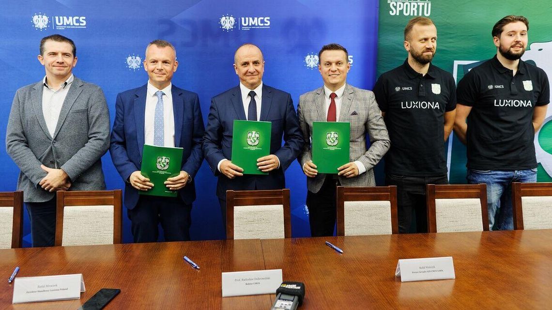 Firma Luxiona Poland S.A. podpisała nowe porozumienie z AZS UMCS Lublin