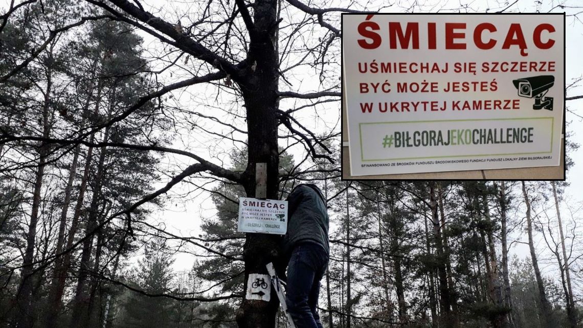 Fotopułapki sposobem na dzikie wysypiska śmieci. Ukryte kamery zamontowano w lasach otaczających Biłgoraj