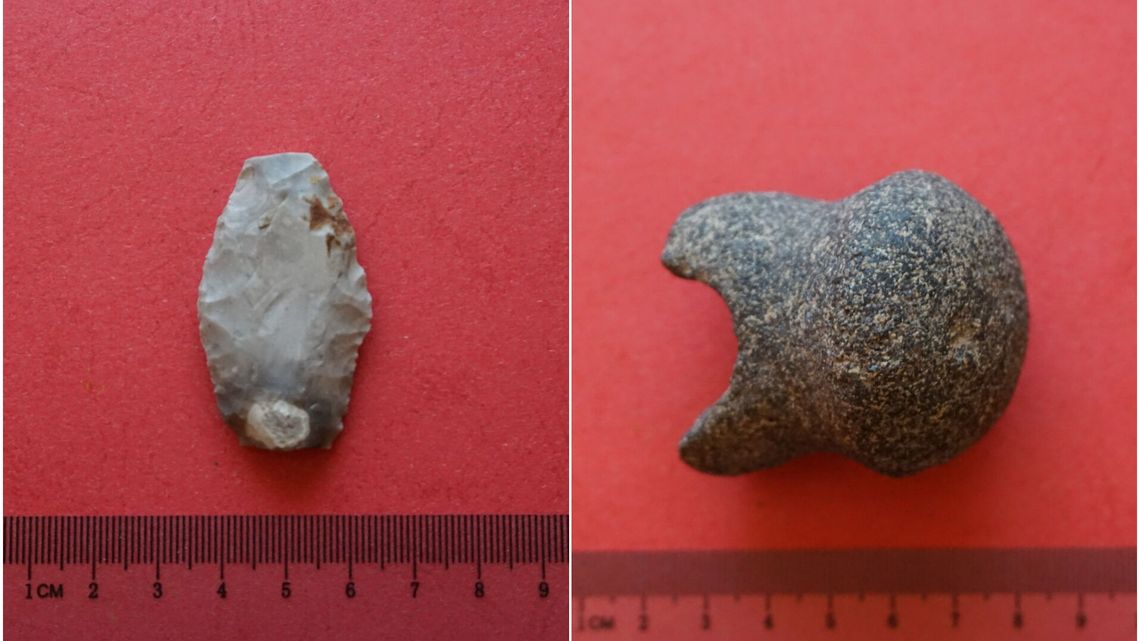 Fragmenty uzbrojenia z epoki brązu znalezione podczas prac budowlanych