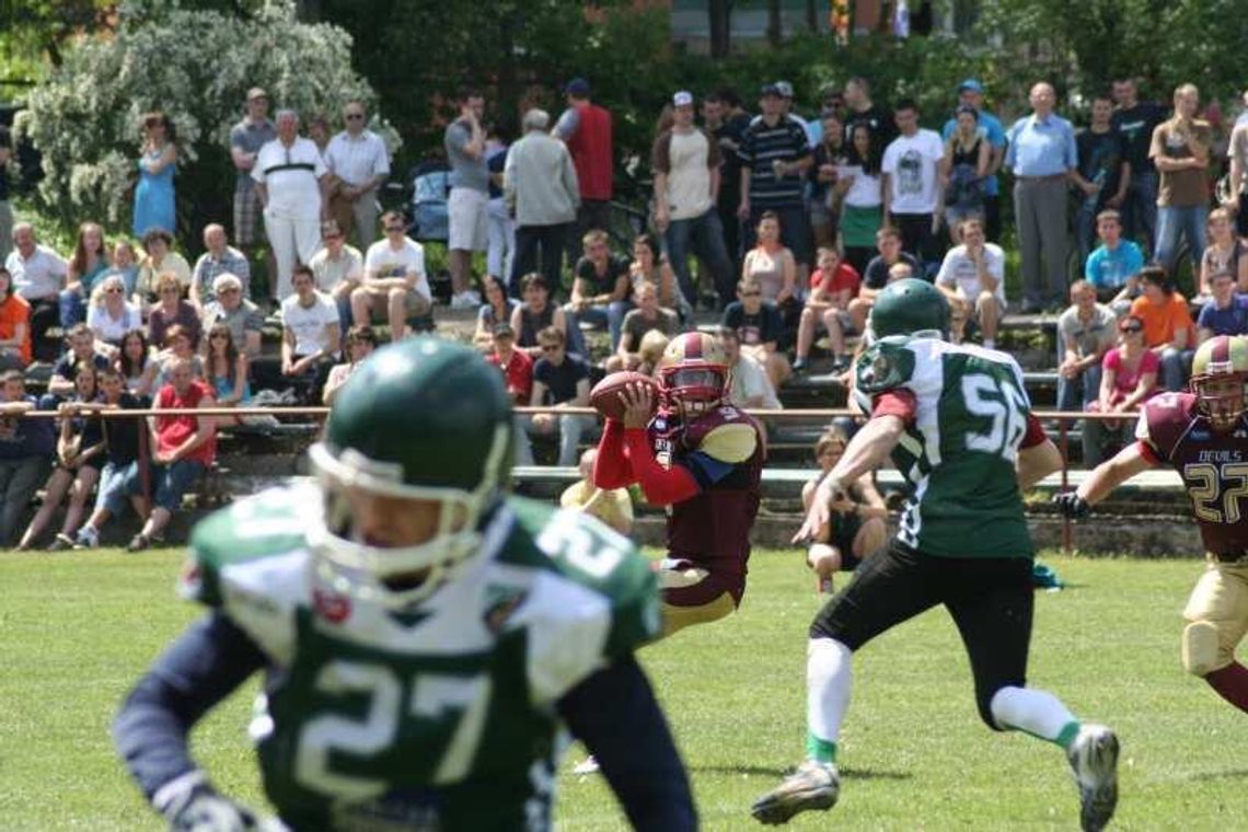 Futbol amerykański w Lublinie. Tytani rozbili Diabły