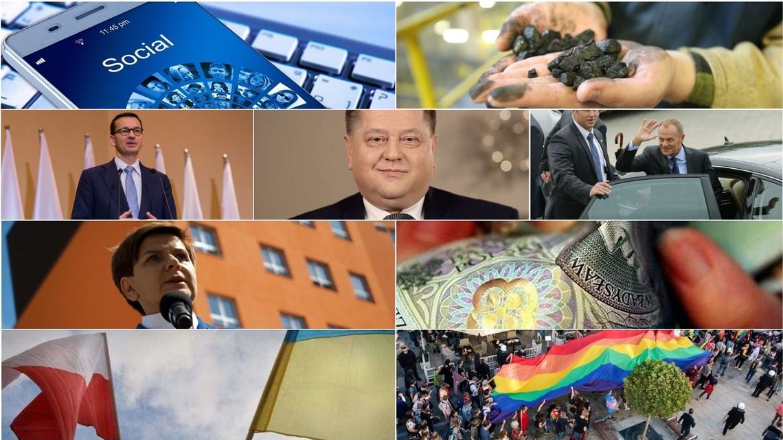 Gafa, nagrody i węgiel. Polityczny alfabet roku 2018 z przymrużeniem oka