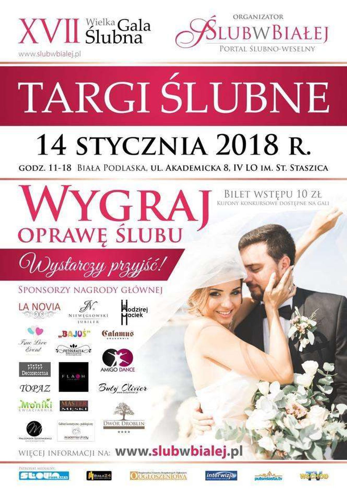 Gala Ślubna w Białej Podlaskiej. Można wygrać oprawę wesela Gala Ślubna w Białej Podlaskiej. Można wygrać oprawę wesela