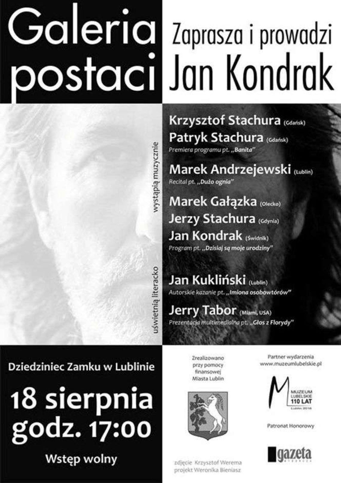 Galeria Postaci ponownie na Zamku. Koncert w hołdzie Edwardowi Stachurze