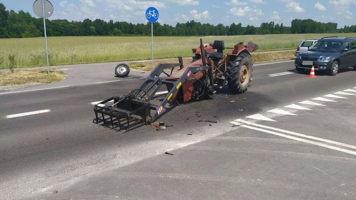 Gdy BMW zderza się z ciągnikiem...