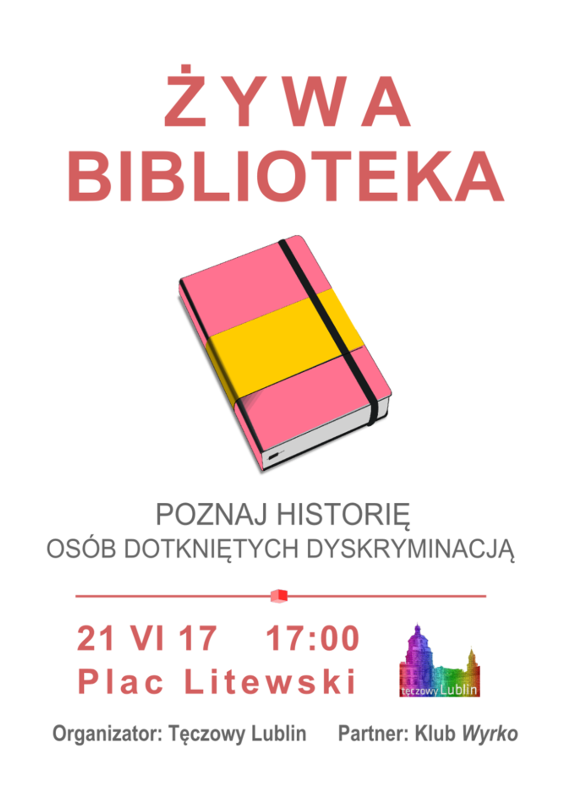 Gej, ateistka, alkoholiczka - rusza Żywa Biblioteka w Lublinie