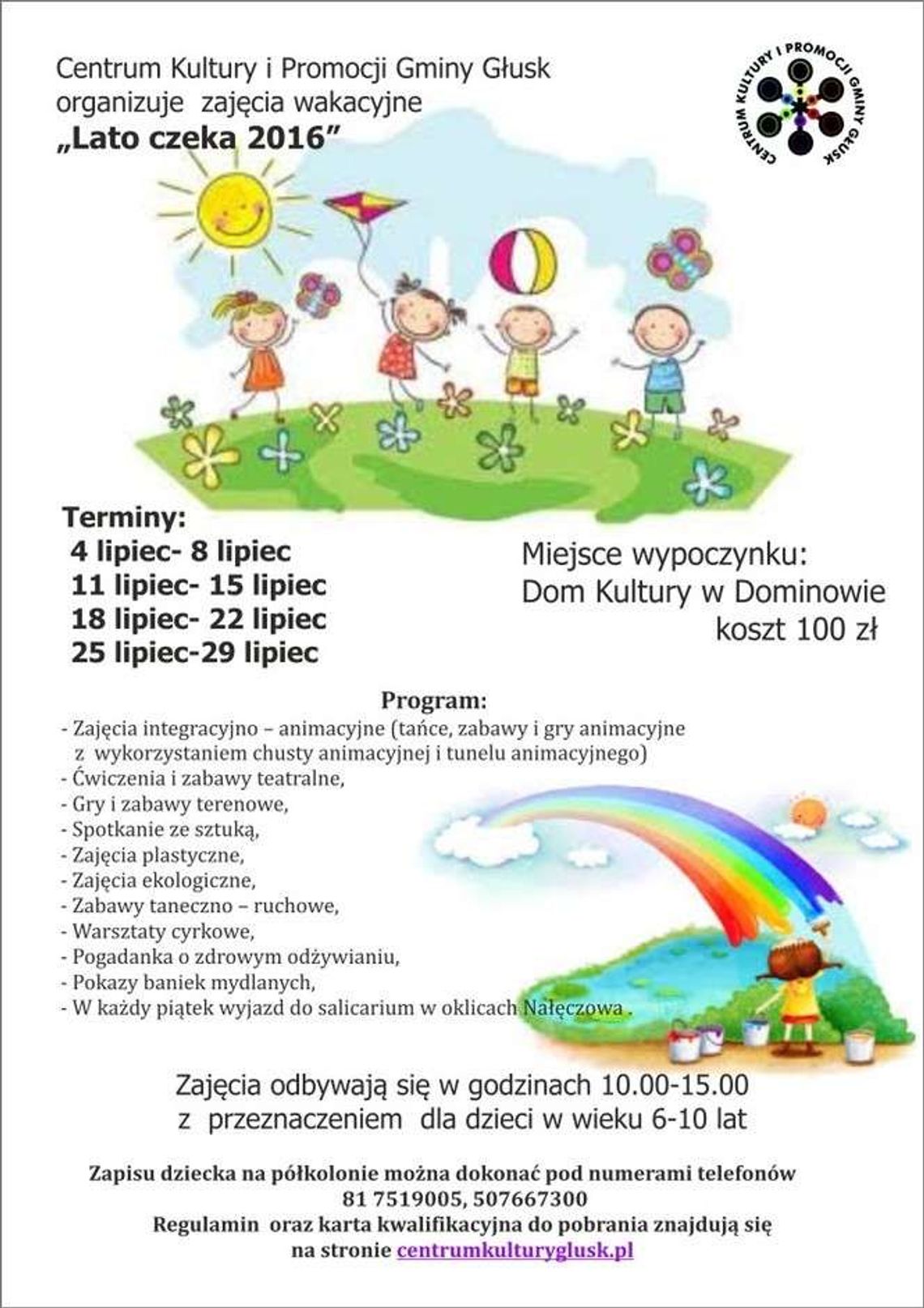 Głusk: Atrakcje w wakacje dla dzieci