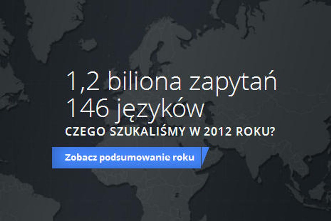 Google Zeitgeist 2012. Czego szukaliśmy w Internecie 