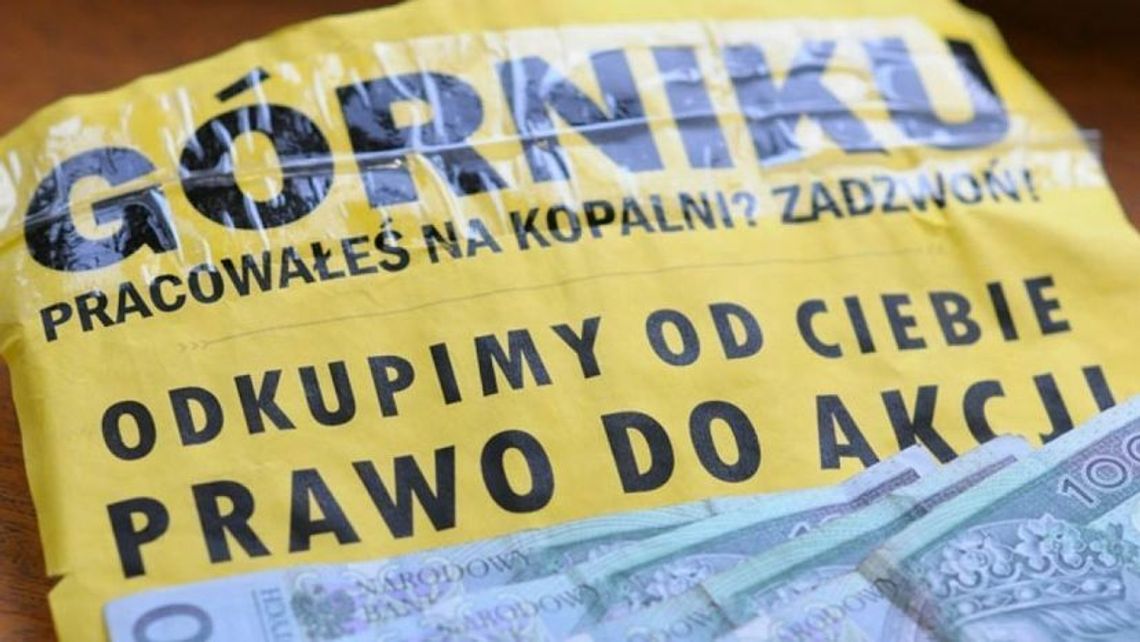 Górnicy dali się nabrać na akcje. Ale Sąd Najwyższy uwalnia od nakazu zapłaty