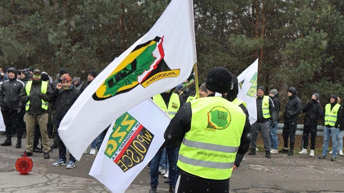 Górnicy protestują, autobusy pojadą inaczej