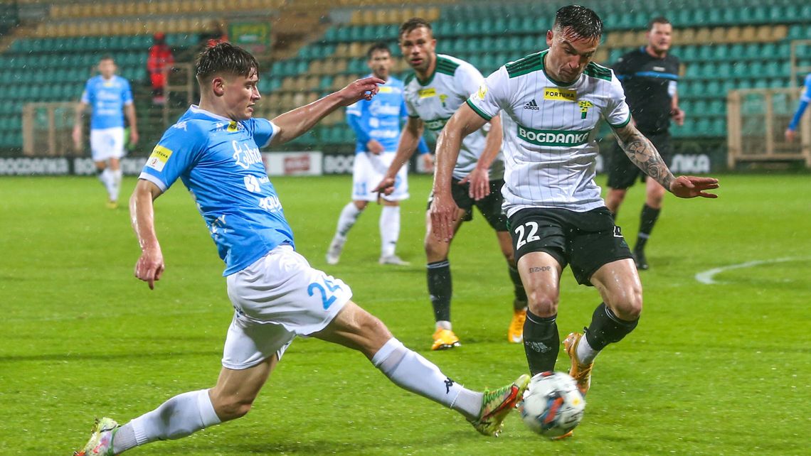 Górnik Łęczna - Podbeskidzie Bielsko-Biała 3:3. Grad bramek w ulewie [ZDJĘCIA]