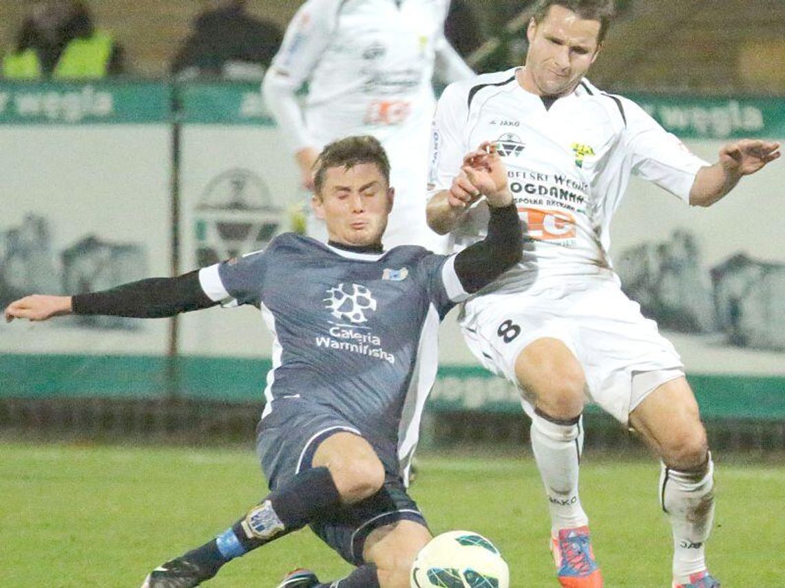 Górnik Łęczna - Stomil Olsztyn 3:0, zostali mistrzami jesieni (wideo)
