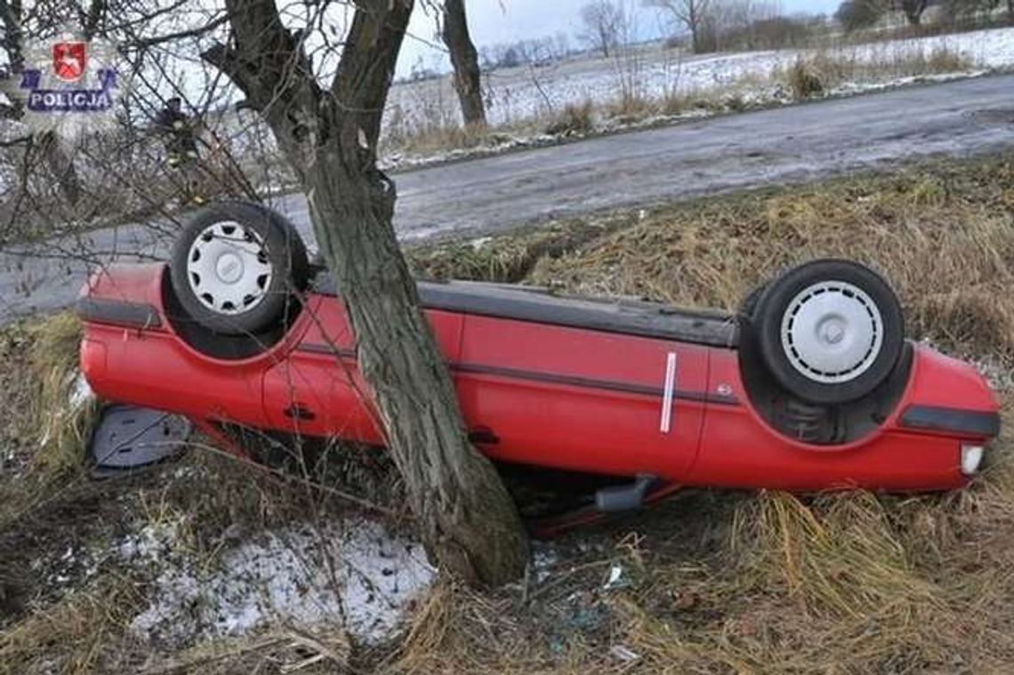 Gorsze warunki na drogach. Więcej wypadków w woj. lubelskim (zdjęcia)
