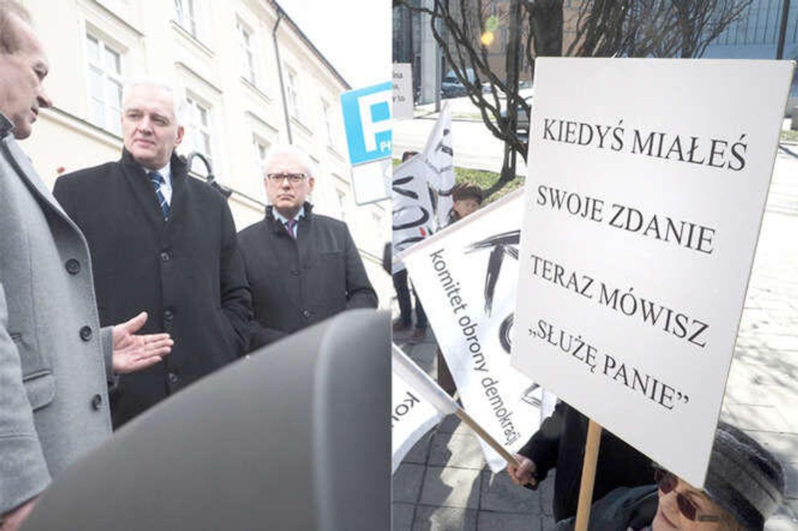 Gowin przyjechał do Lublina i wymknął się KOD-owcom. Zaskoczył także wojewodę Gowin przyjechał do Lublina i wymknął się KOD-owcom. Zaskoczył także wojewodę