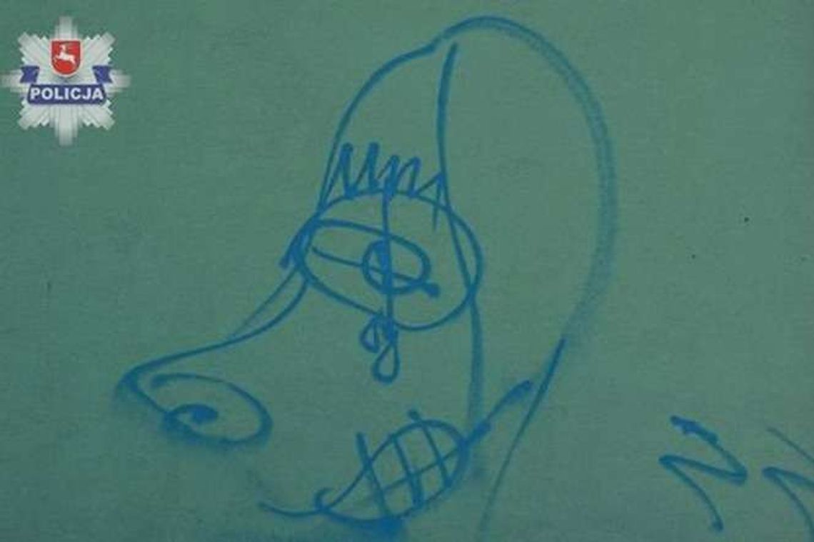 "Grafficiarz" wpadł na gorącym uczynku "Grafficiarz" wpadł na gorącym uczynku