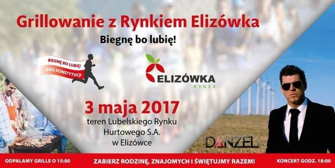 Grillowanie z rynkiem Elizówka. I Bieg Konstytucji