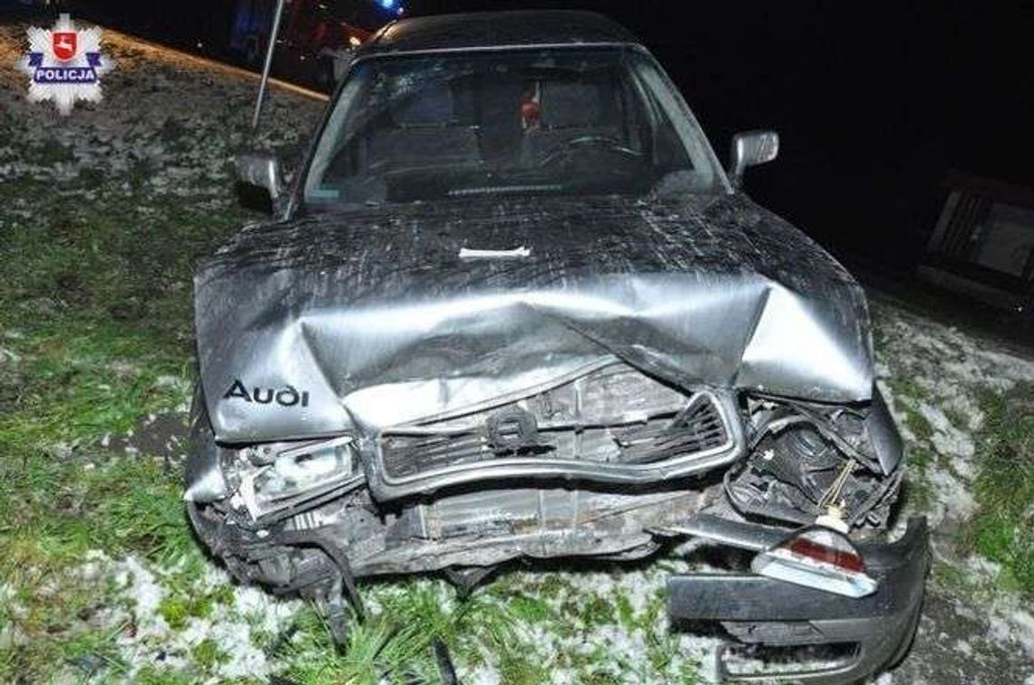 Groźny wypadek w Rykach. 51-latka wymusiła pierwszeństwo