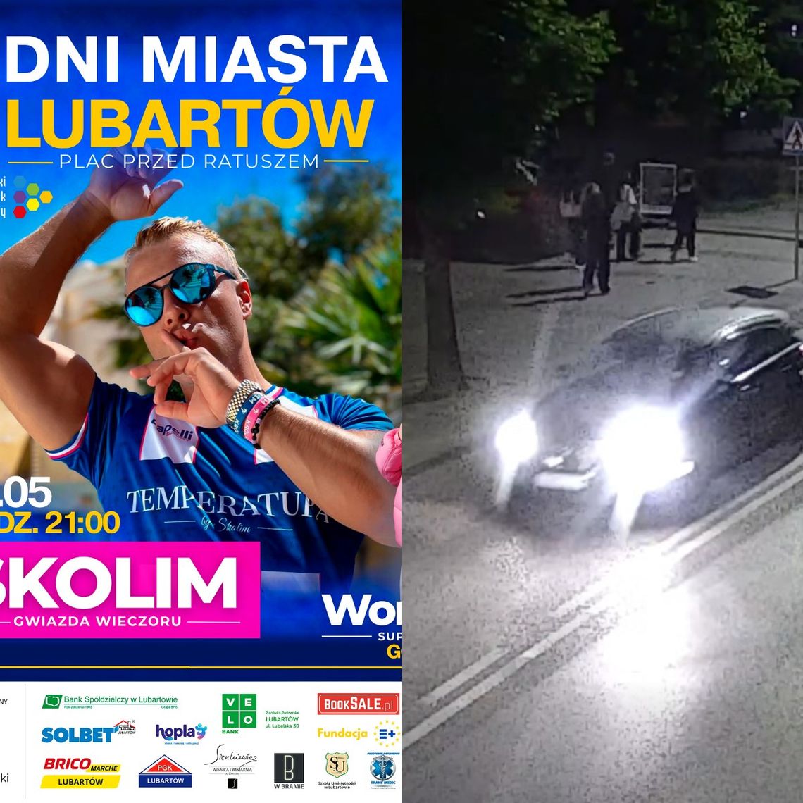 Fani Skolima zabrali stojak reklamowy z plakatem Dni Lubartowa. Miasto prosi o zwrot
