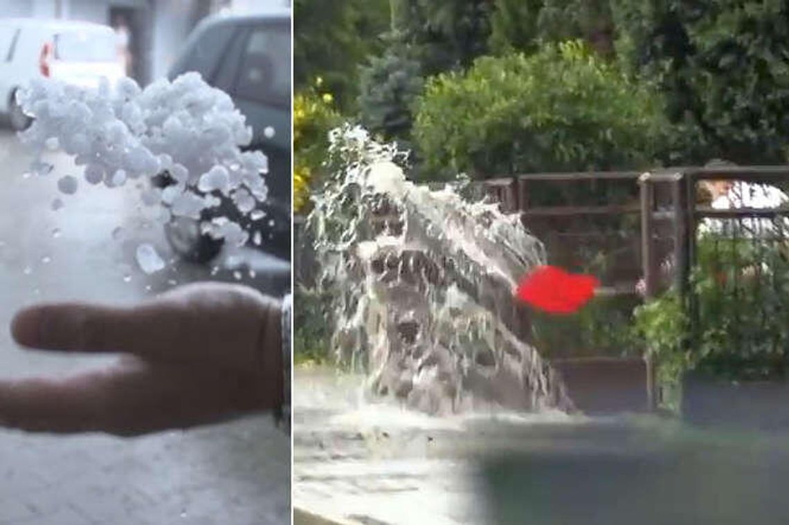 Gwałtowne burze przeszły nad woj. lubelskim. Łuków po ulewie (wideo)