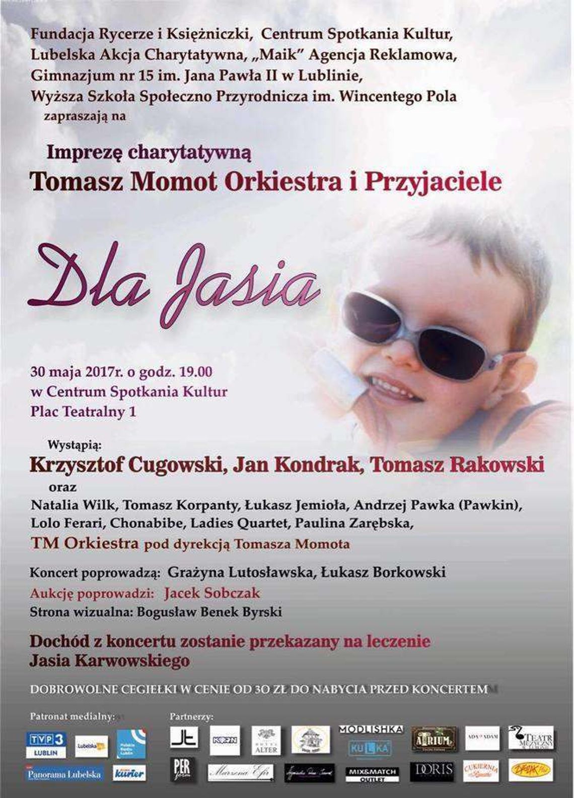 Gwiazdy charytatywnie dla Jasia w CSK