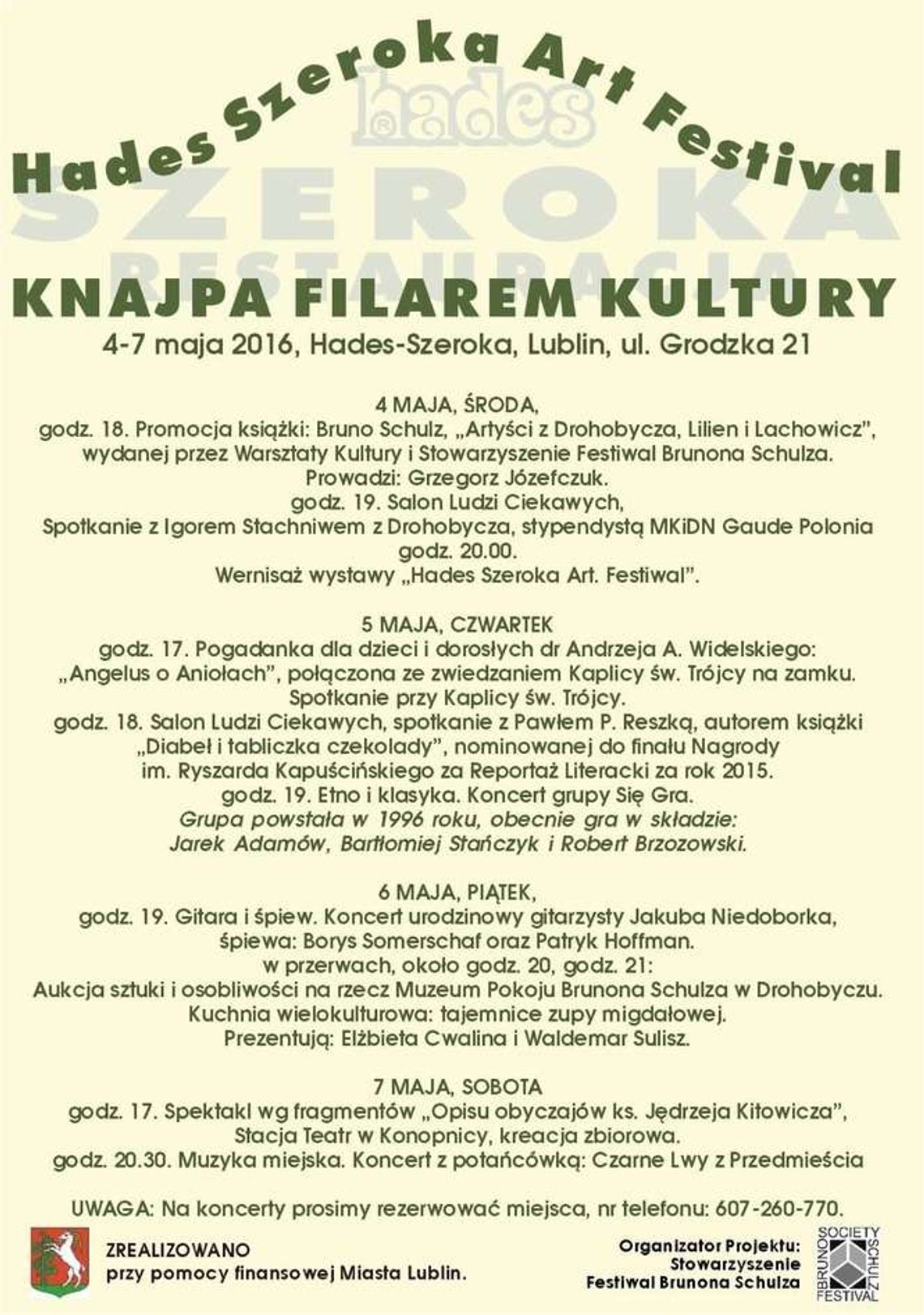 Hades Szeroka Art Festival 2016. Knajpa filarem kultury