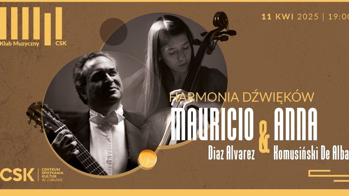 Harmonia dźwięków w Klubie Muzycznym CSK: mistrz gitary i młoda wiolonczelistka na jednej scenie