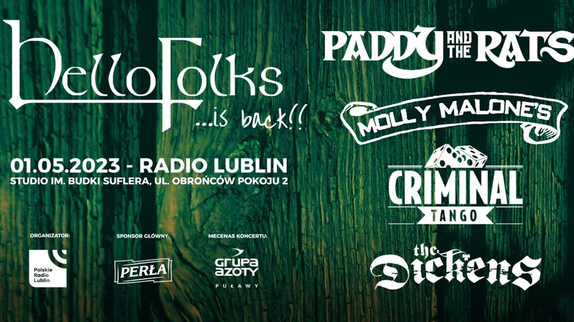 HelloFolks! - koncert w Radiu Lublin