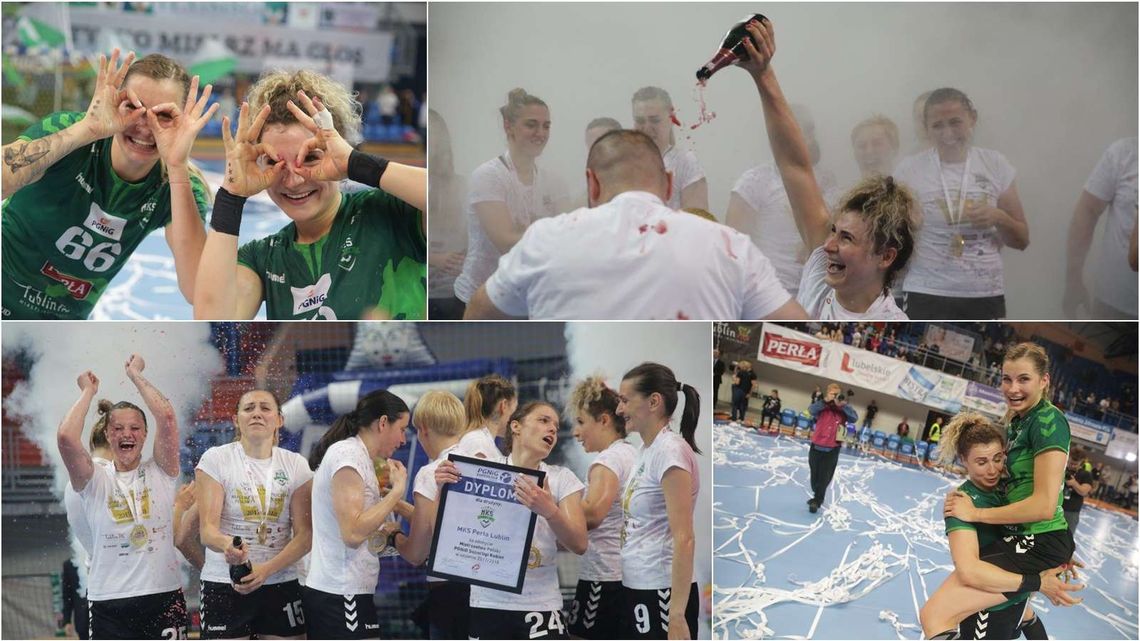 Historyczne chwile w hali Globus. Koronacja piłkarek ręcznych MKS Perła Lublin [zdjęcia]