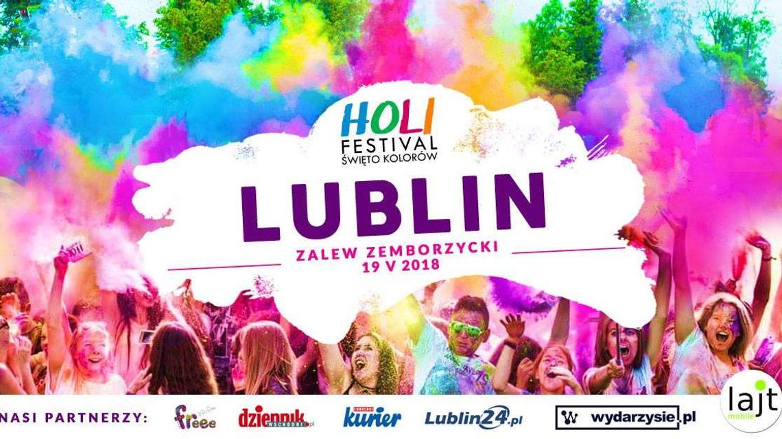 Holi Festival Poland w Lublinie: Festiwal Kolorów nad Zalewem Zemborzyckim
