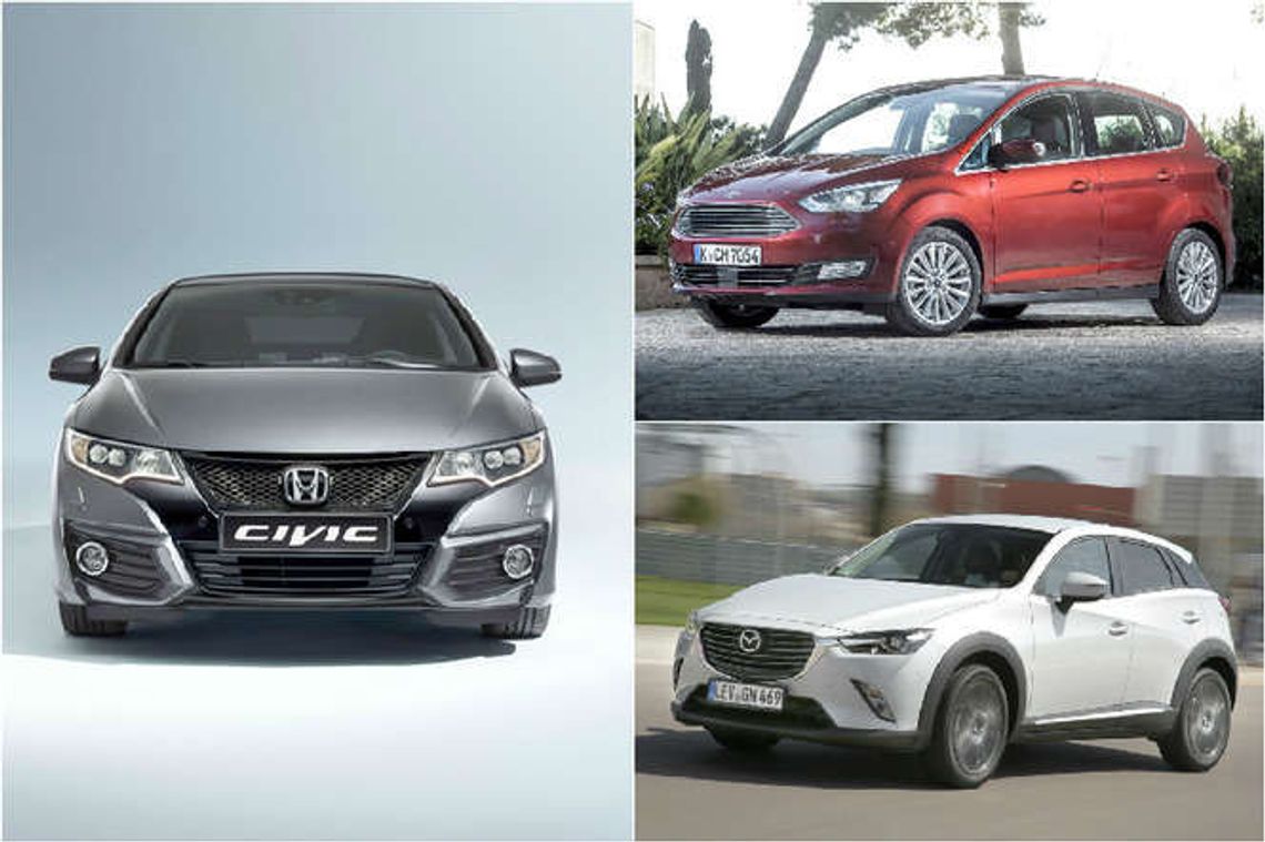 Honda civic, mazda CX-3, ford C-Max. Trzy premiery – wiele możliwości