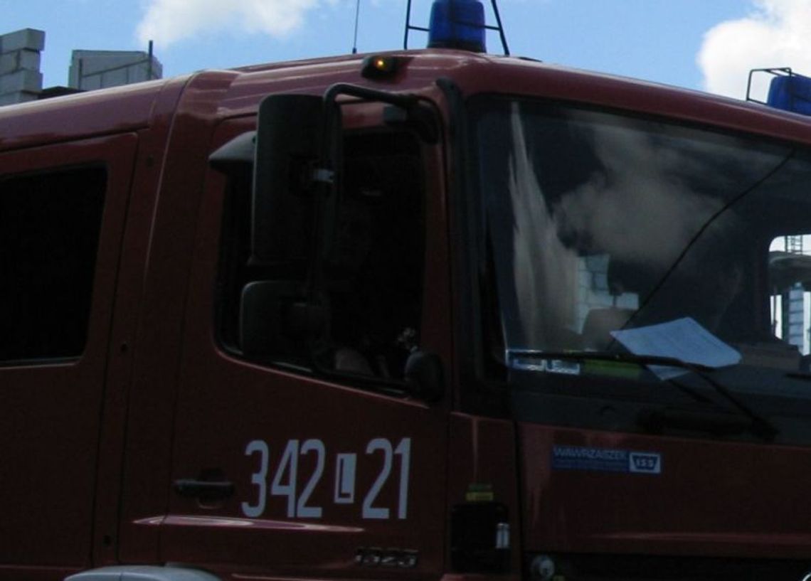 Horbów: Pożar samochodu ciężarowego z tekstyliami