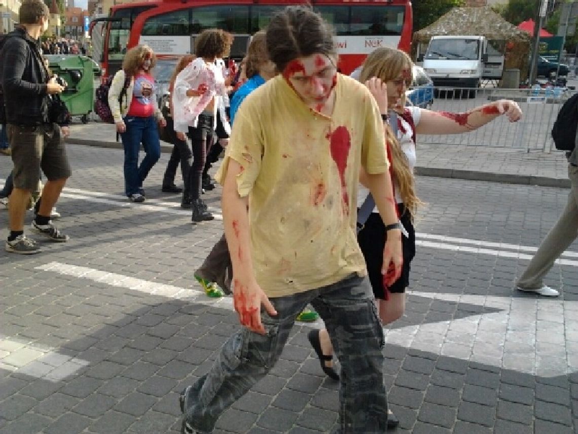 Horda zombie przeszła ulicami Zielonej Góry