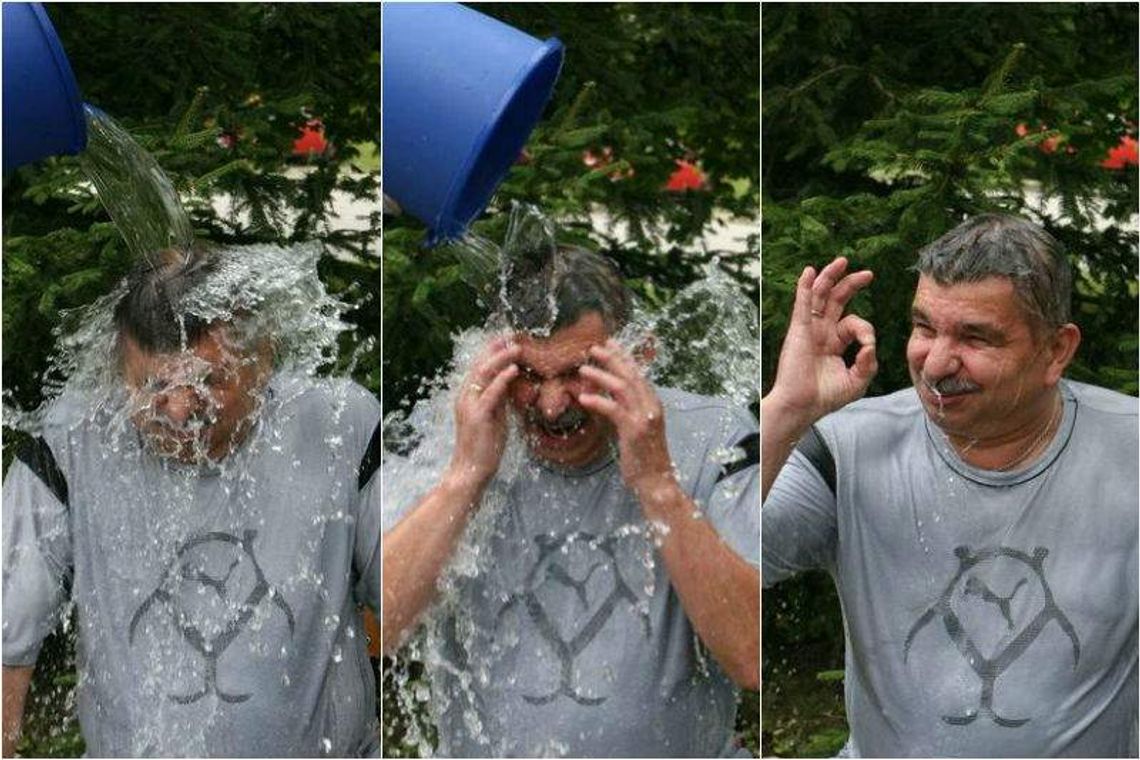 Ice Bucket Challenge: Zastępca lubelskiego komendanta policji oblał się wodą