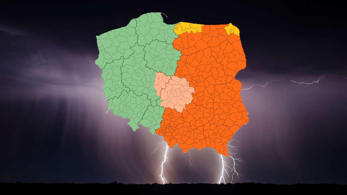 Idą burze i silny wiatr. Ostrzeżenie 2 stopnia dla woj. lubelskiego