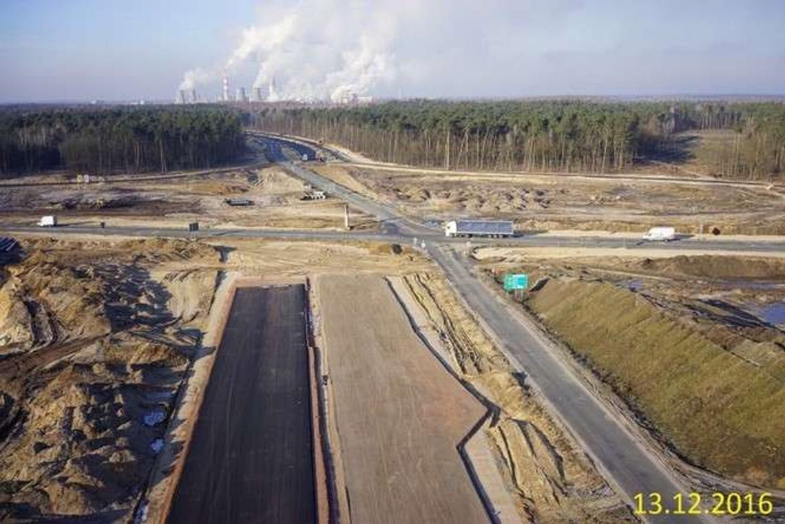 II etap obwodnicy Puław z lotu ptaka. Budowa bez zimowej przerwy