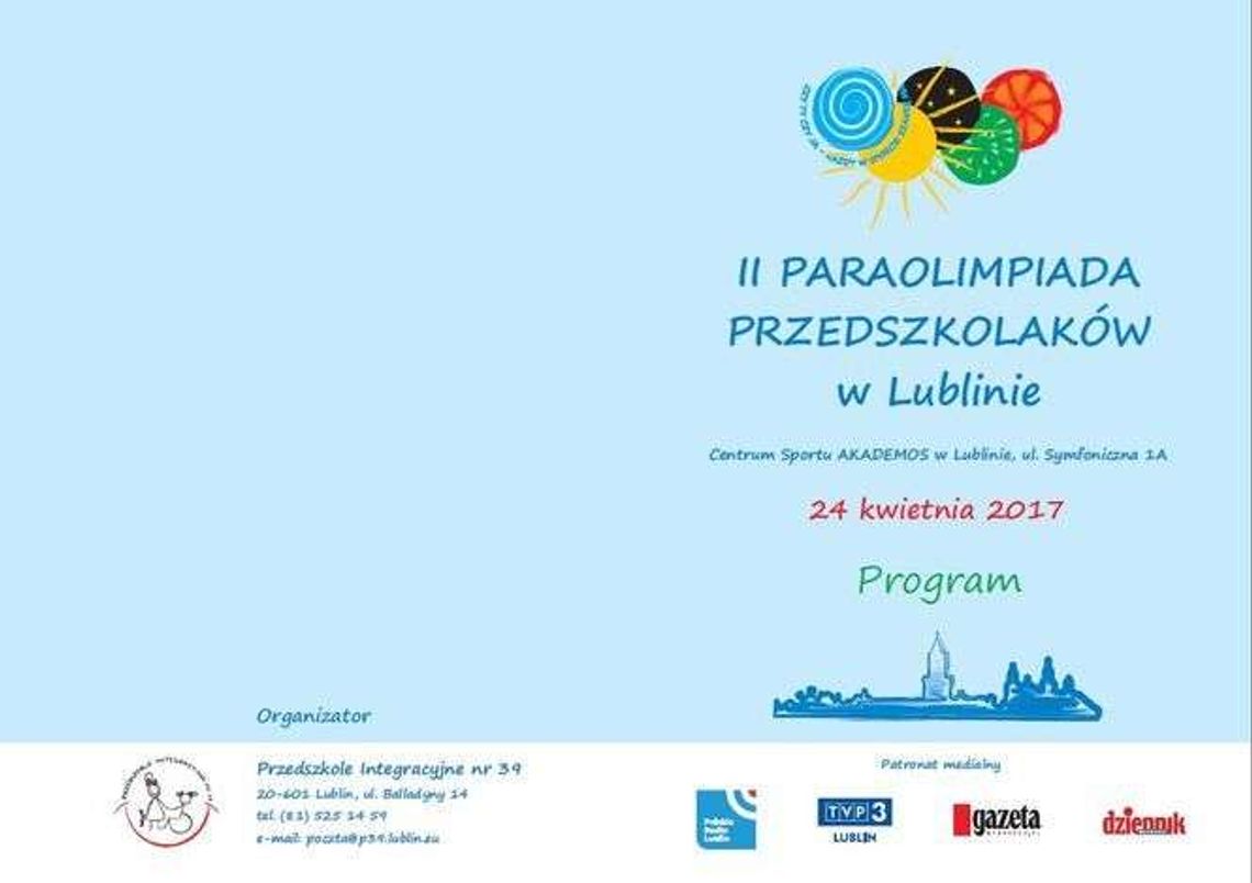 II Paraolimpiada Przedszkolaków w Lublinie