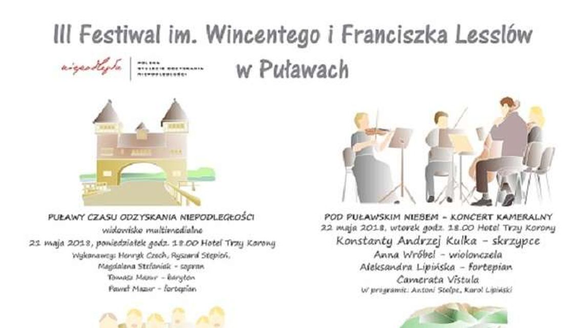 III Festiwal im. Wincentego i Franciszka Lesslów w Puławach III Festiwal im. Wincentego i Franciszka Lesslów w Puławach