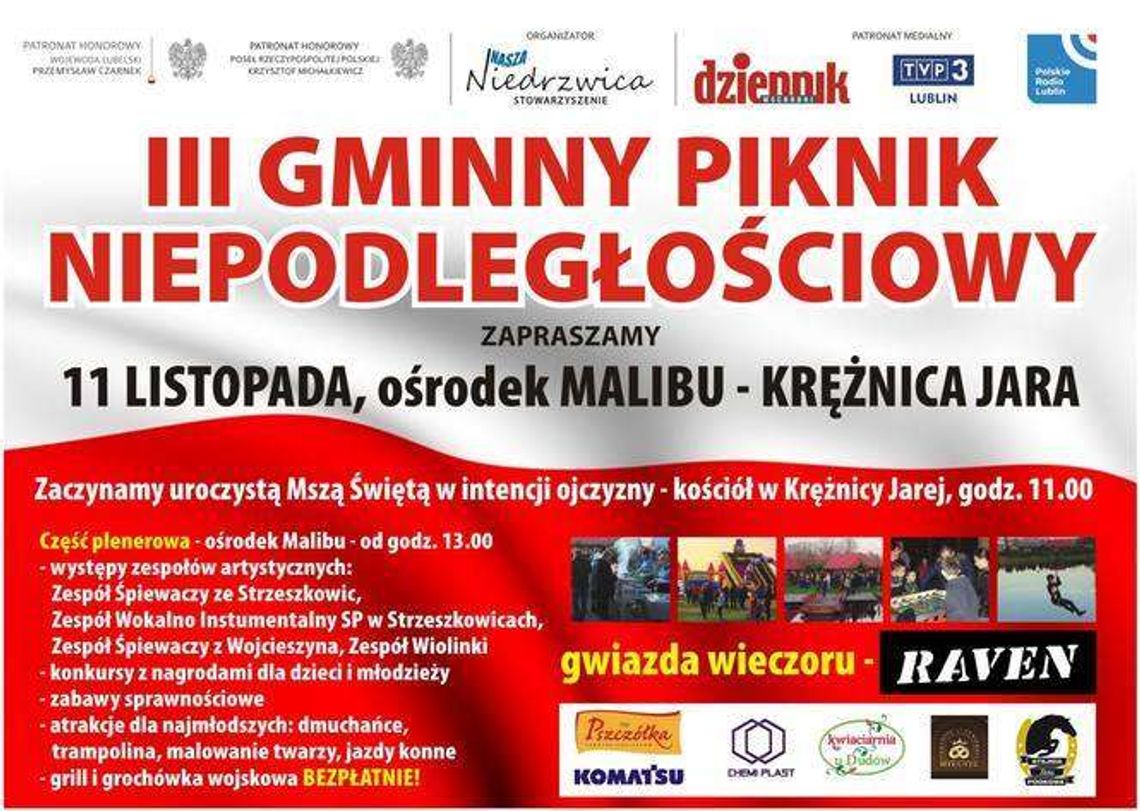 III Gminny Piknik Niepodległościowy w gminie Niedrzwica Duża