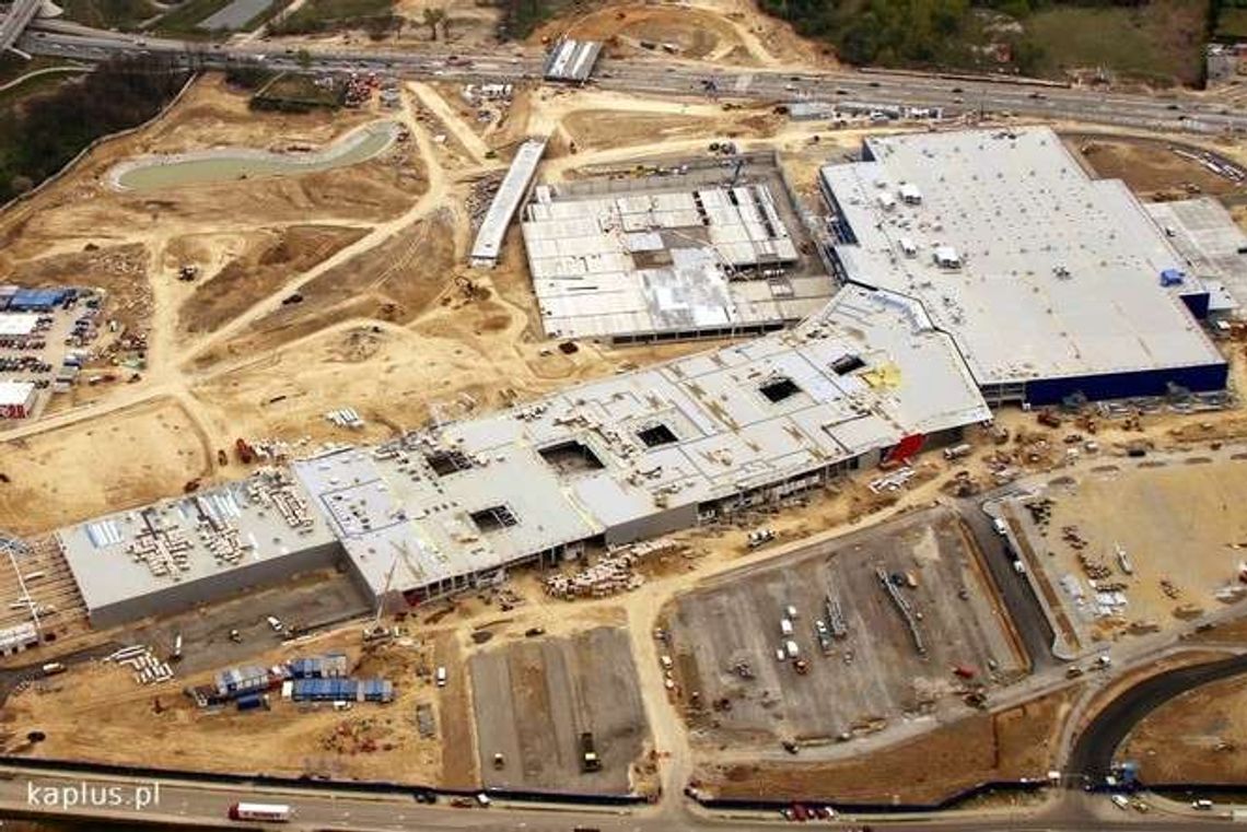 IKEA Lublin już pod dachem. Nowe zdjęcia z góry IKEA Lublin już pod dachem. Nowe zdjęcia z góry